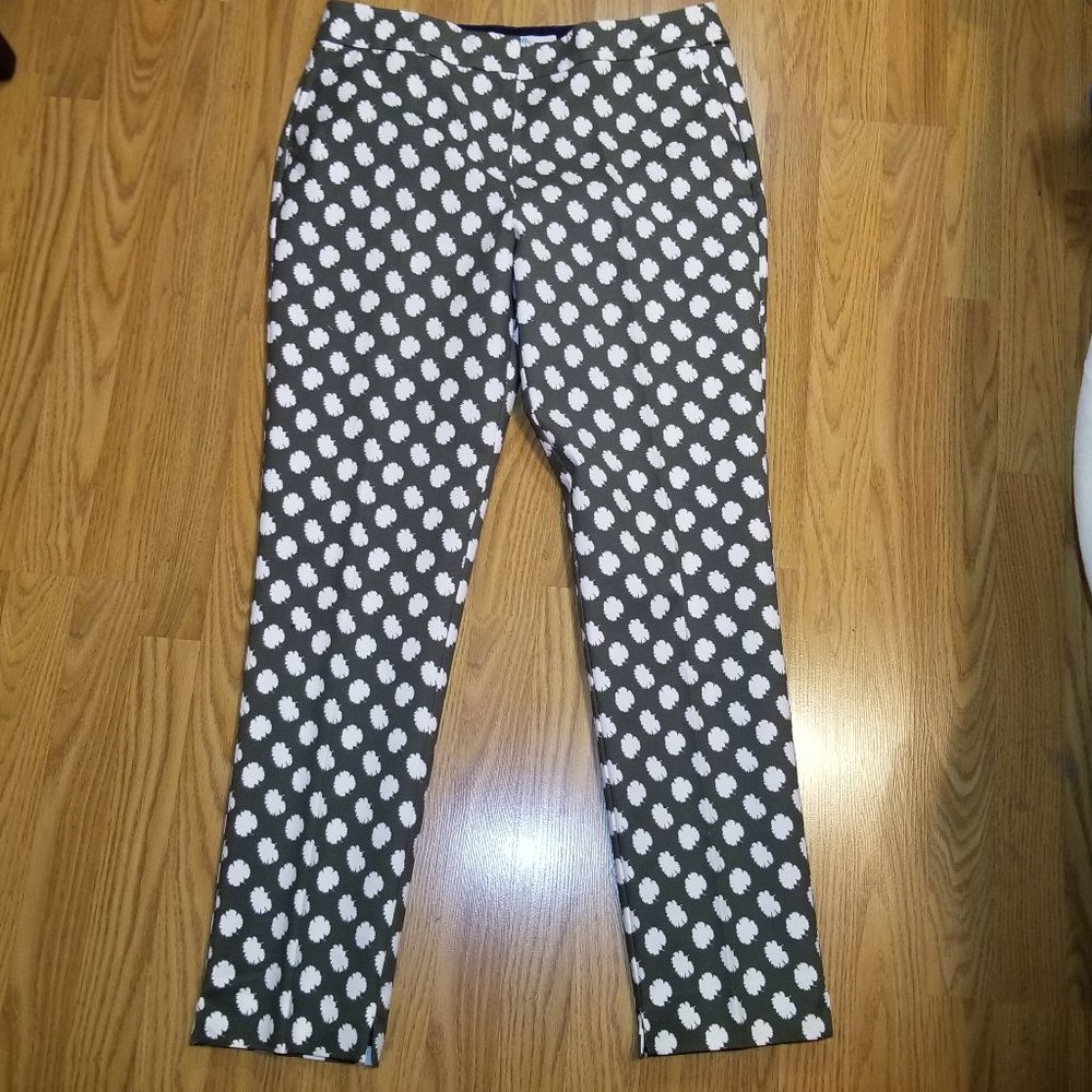 Boden Women’s Printed Ginkgo Leaf Richmond 7/8 Pants Size US 10R EUC/Like New!